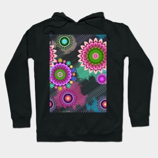 Colorful motif Hoodie